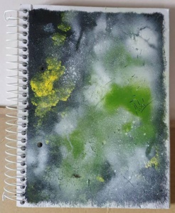 Libreta "Noche Navideña" libreta A5 pintada por Asun Adá