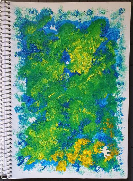 portada "flores en el campo" pintada por Asun Adá