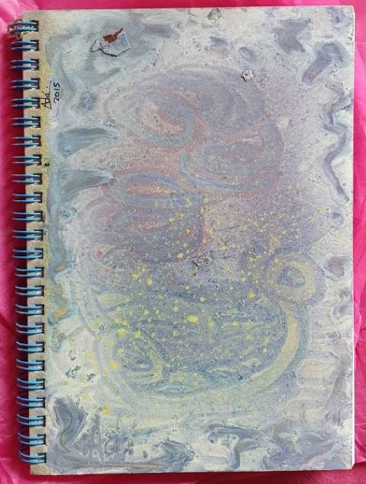 libreta A5 pintada por Asun Adá