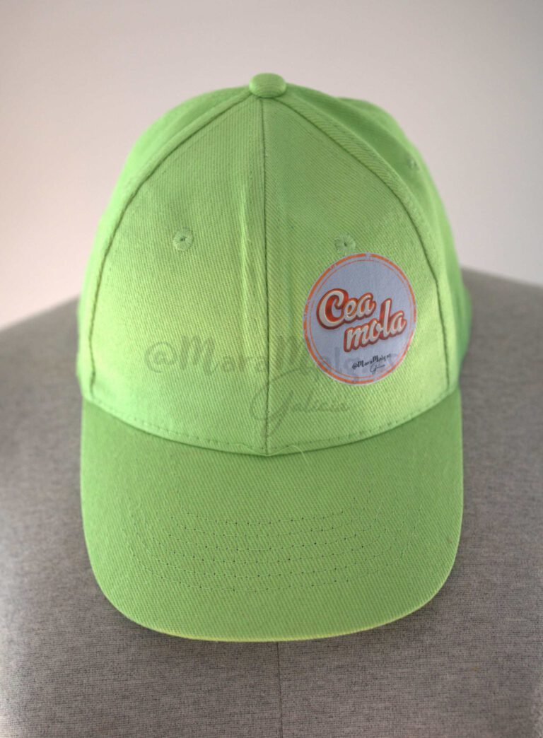 Gorra-Kid-Trnt-verde manzana con parche de Cea Mola