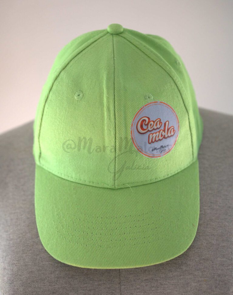 Gorra-Kid-Trnt-verde manzana con parche de Cea Mola