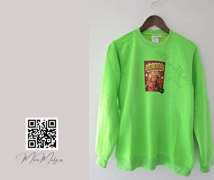 Sudadera de Felpa Diseño "Relaxxxx Rubia" MaraMalg