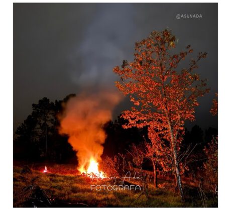 Entrégate a la aventura-Noche monte hoguera-FotoBlogAsunAda